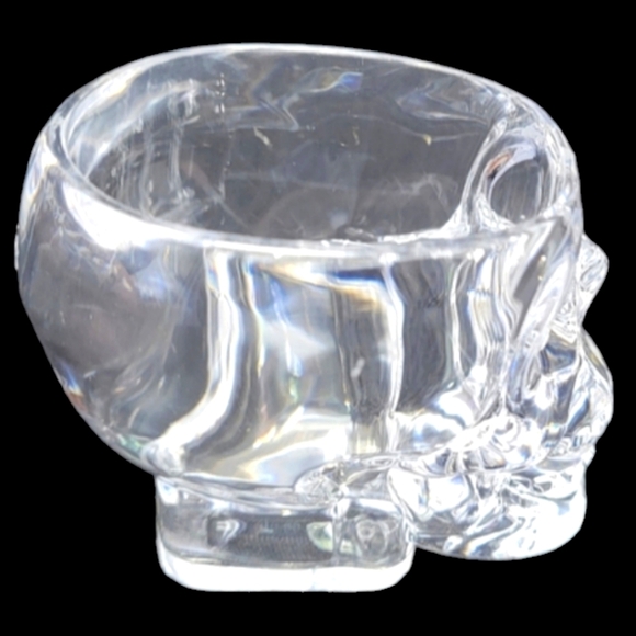 NEW 4"CRYSTAL HEAD" VODKA SKULL PLASTIC SHOT GLASSES - Picture 4 of 8